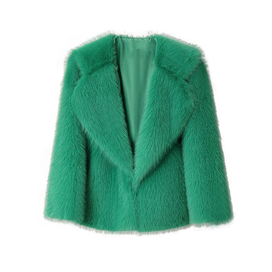 Lapel Clip Coat - Green